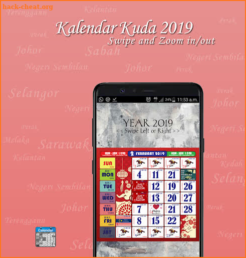 Kalendar Kuda Malaysia (Calend screenshot