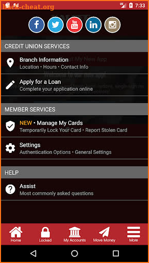 Kalsee Credit Union screenshot