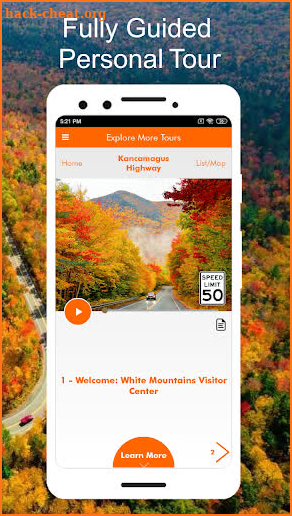 Kancamagus Scenic Byway Audio Driving Tour Guide screenshot