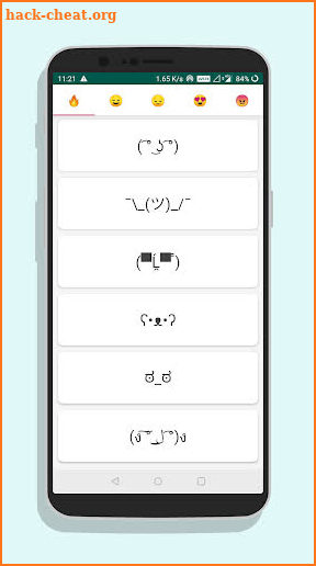 Kaomoji - Cute Text Faces, Japanese Emoticons :') screenshot
