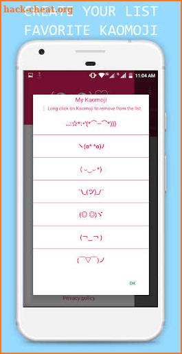 Kaomoji - Japanese Emoticons screenshot