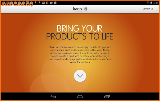 Kaon 3D Product Showcase screenshot