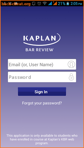 Kaplan Bar Review screenshot