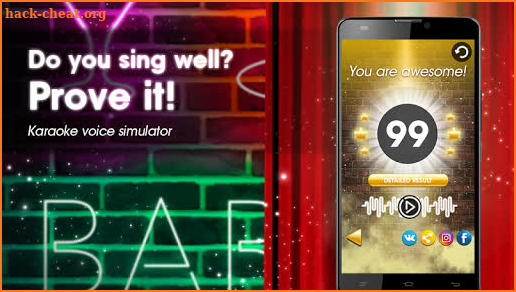 Karaoke voice sing & record screenshot