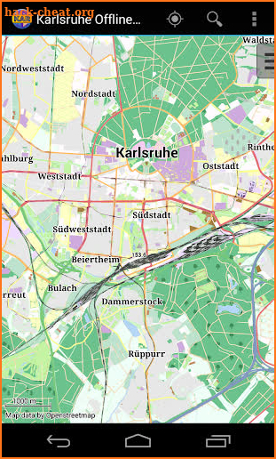 Karlsruhe Offline City Map screenshot