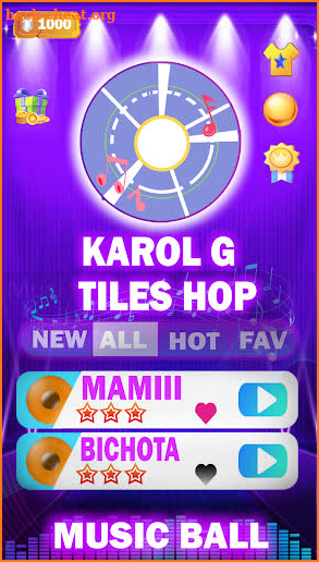 Karol G Mamiii Tiles Hop screenshot