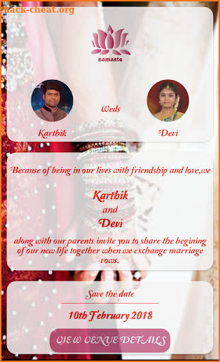 Karthik & Devi Wedding screenshot