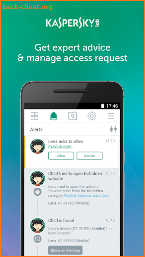 Kaspersky SafeKids: Parental Control & Family GPS screenshot