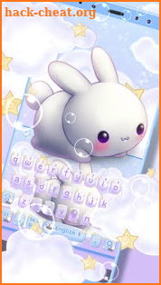 Kawai Rabbit Keyboard Theme screenshot