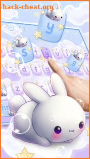 Kawai Rabbit Keyboard Theme screenshot