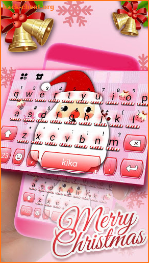 Kawaii Christmas Keyboard Theme screenshot