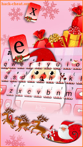 Kawaii Christmas Keyboard Theme screenshot