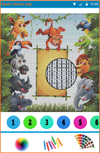 kawaii Color by Number - Pixel Art Coloring Game screenshot