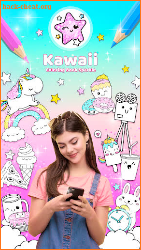 Kawaii Coloring Book Sparkle screenshot