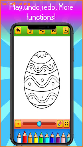 Kawaii Coloring Eggs for Kids screenshot