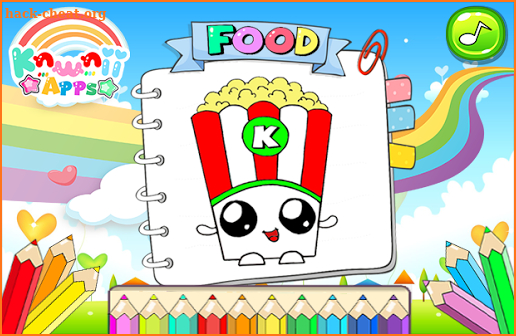 Kawaii Food Coloring Book screenshot