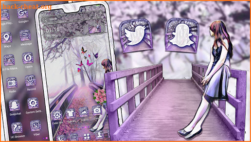 Kawaii Girl Theme Launcher screenshot