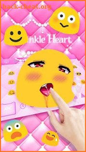 Kawaii Kitty Pink Love Keyboard Theme screenshot