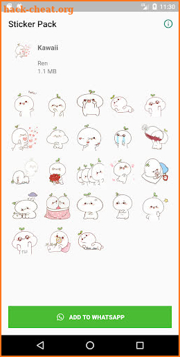 Kawaii Stickers (Milk & Mocha & More) screenshot