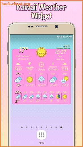 Kawaii Weather Widget screenshot