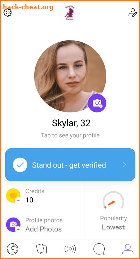 Kaylee Parker Dating App screenshot
