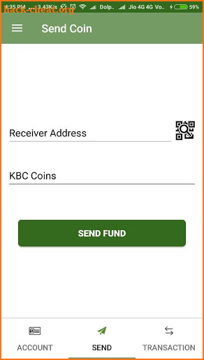 KBC Coin Wallet screenshot