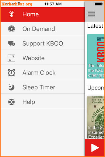 KBOO Community Radio App screenshot