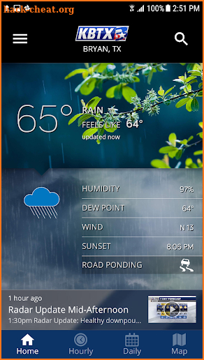 KBTX PinPoint Weather screenshot
