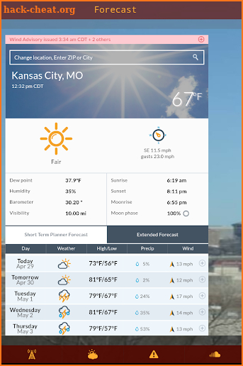 KC Area Weather screenshot