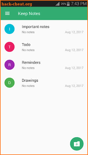Keep Notes screenshot
