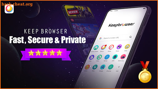 KeepBrowser - Fast, Secure & Private screenshot