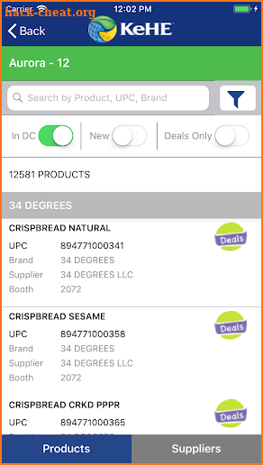 KeHE Product Finder screenshot