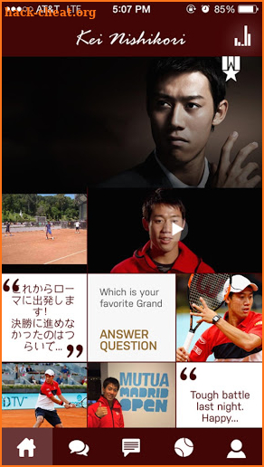 Kei Nishikori Official APP screenshot
