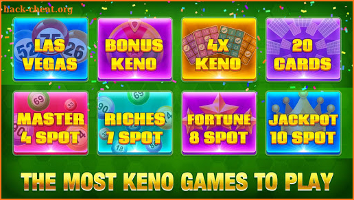 Keno : Free Keno Games,Lotto Casino Bonus Keno App screenshot