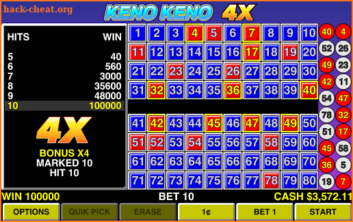 Keno Keno 4X Las Vegas Casino screenshot