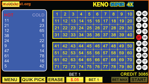 Keno Super 4X screenshot