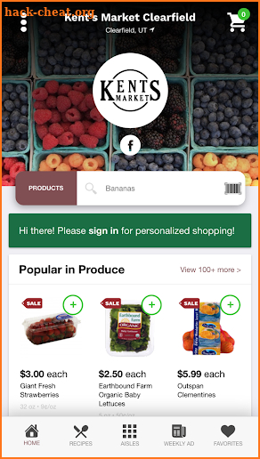 Kent's Market Mobile Shopping screenshot