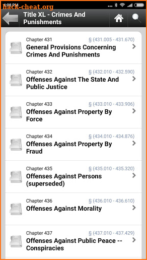 Kentucky Revised Statutes, KRS screenshot