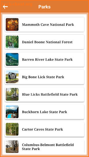 Kentucky State and National Parks screenshot