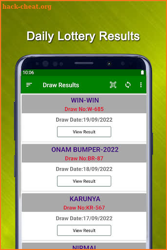 Kerala Daily Lottery Results screenshot