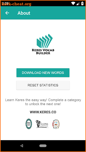 Keres Vocab Builder screenshot