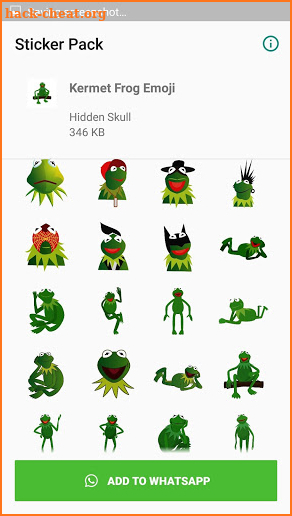Kermit  Frog Stickers for Whatsapp screenshot