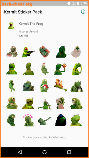 Kermit The Frog Sticker Pack screenshot