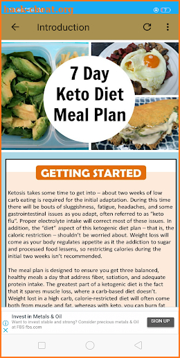 Keto Diet (7 Days Plan) screenshot