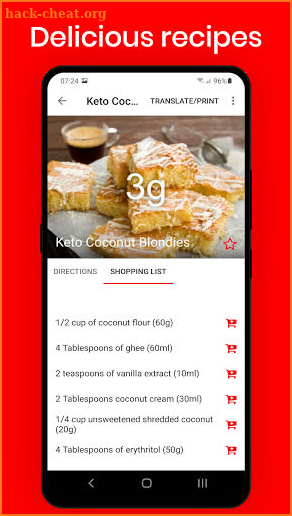 Keto Diet: Low Carb Keto Recipes screenshot