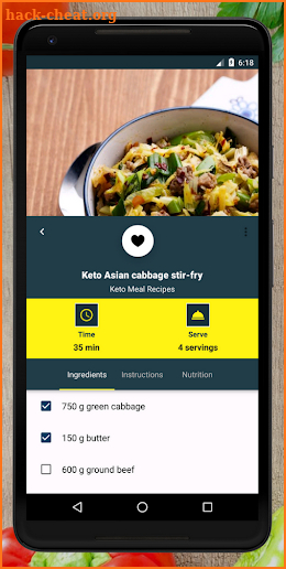 Keto Diet Recipes: Ketogenic Diet Recipe App Free screenshot