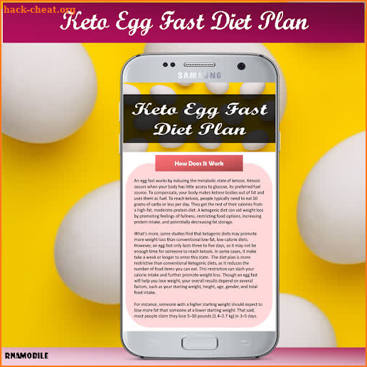 Keto Egg Fast Diet Plan screenshot