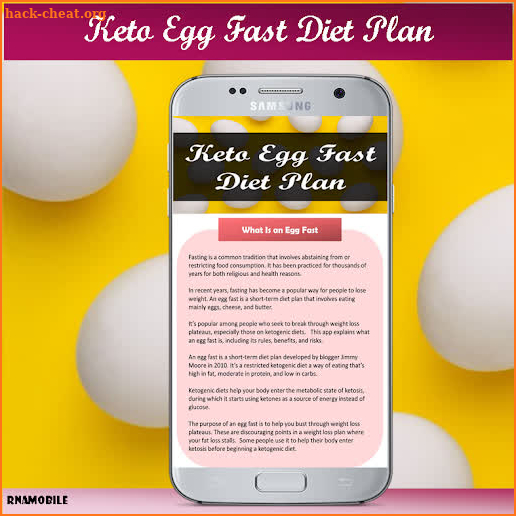 Keto Egg Fast Diet Plan screenshot