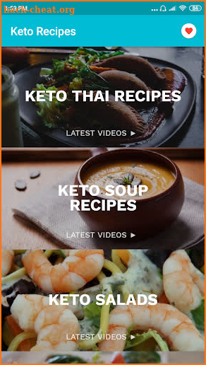 Keto recipes: Lite and easy Keto diet app screenshot