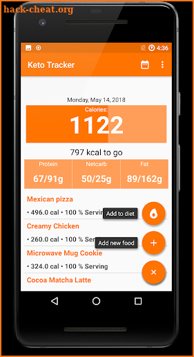 Keto Tracker/Calculate and track your daily macros screenshot